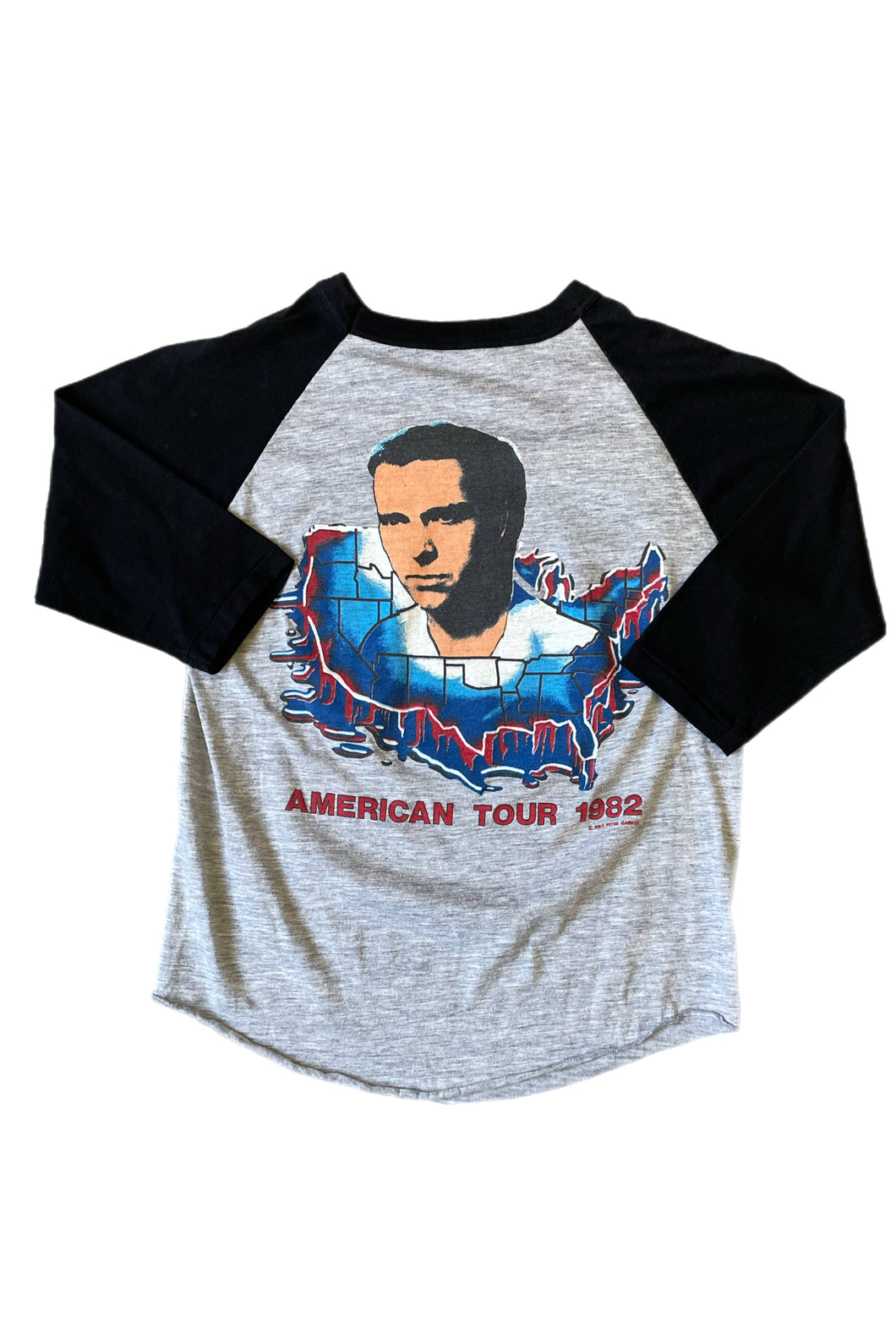 1982 Peter Gabriel raglan Tour T-Shirt